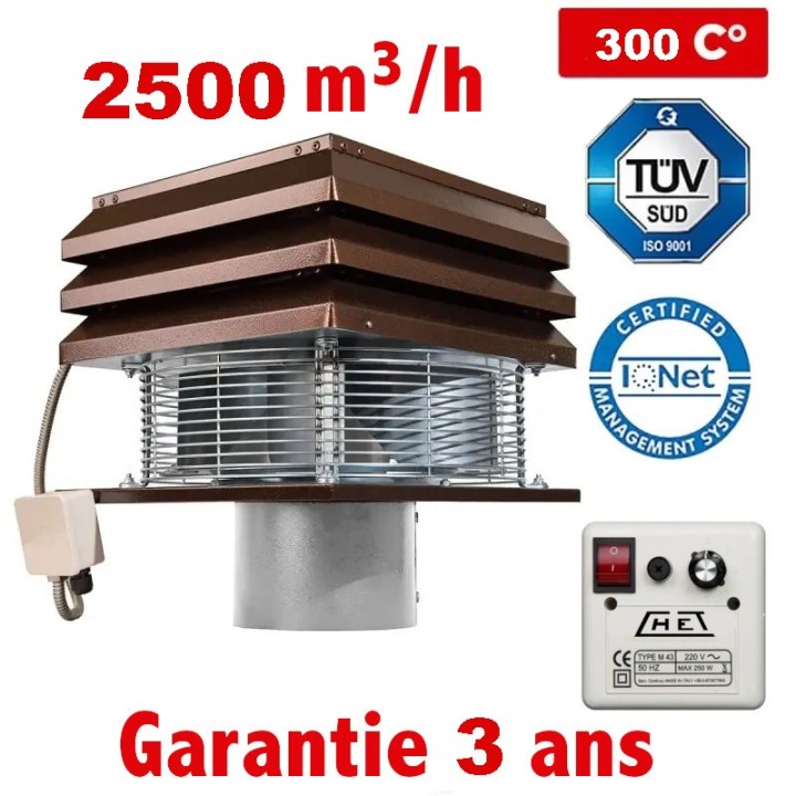 Tourelle 300°C pour restauration au feu de bois