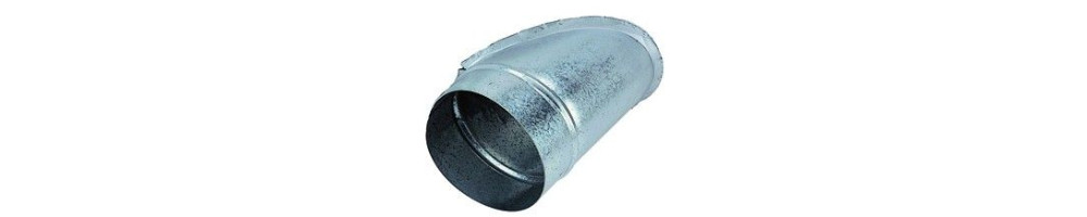 Piquages express galvanisés à 45° pour conduite de ventilation